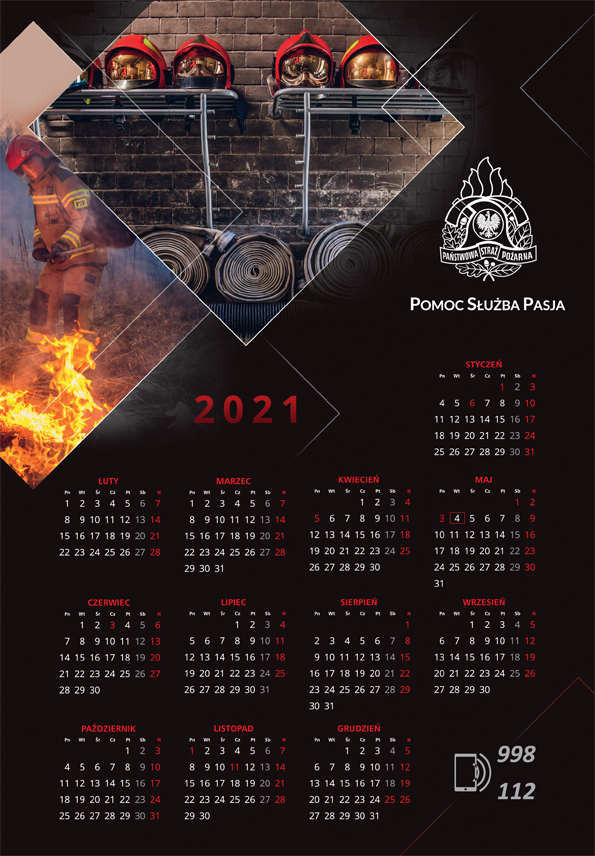kalendarz strażacki 2021