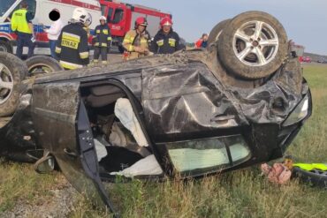 Samochód Opel Corsa, który brał udział w zdarzeniu