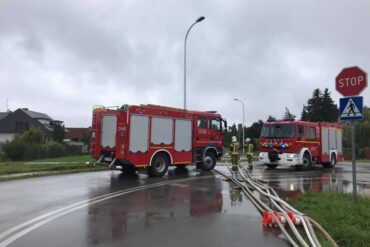 Pojazdy pożarnicze podczas działań