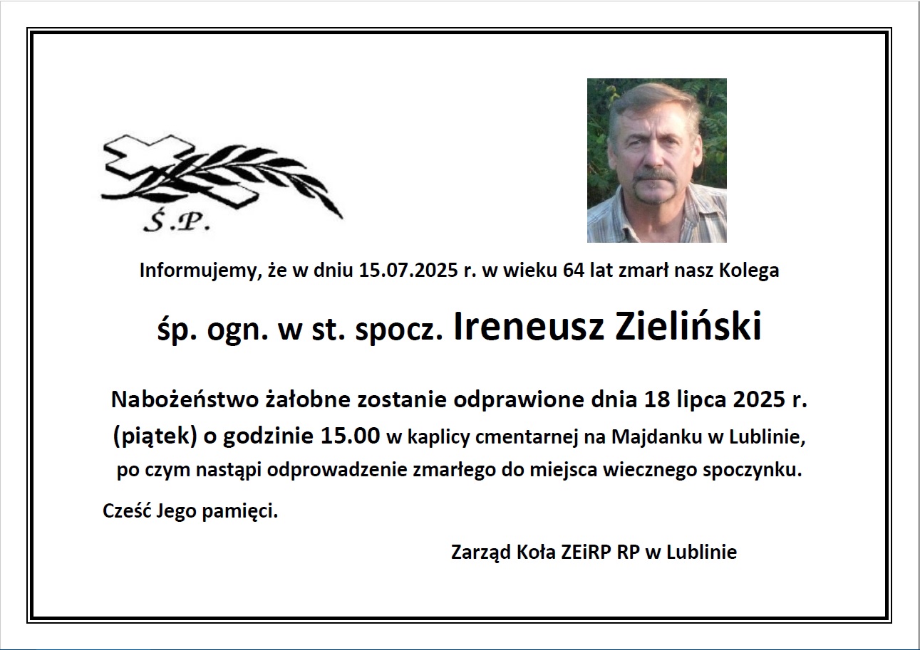 Klepsydra ś.p. Zieliński Ireneusz