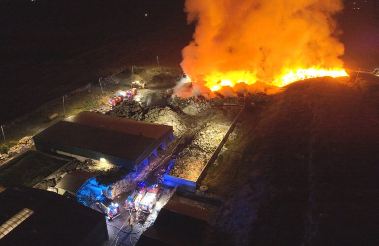 Pożar składowiska odpadów w Bełżycach 1-3 września 2025